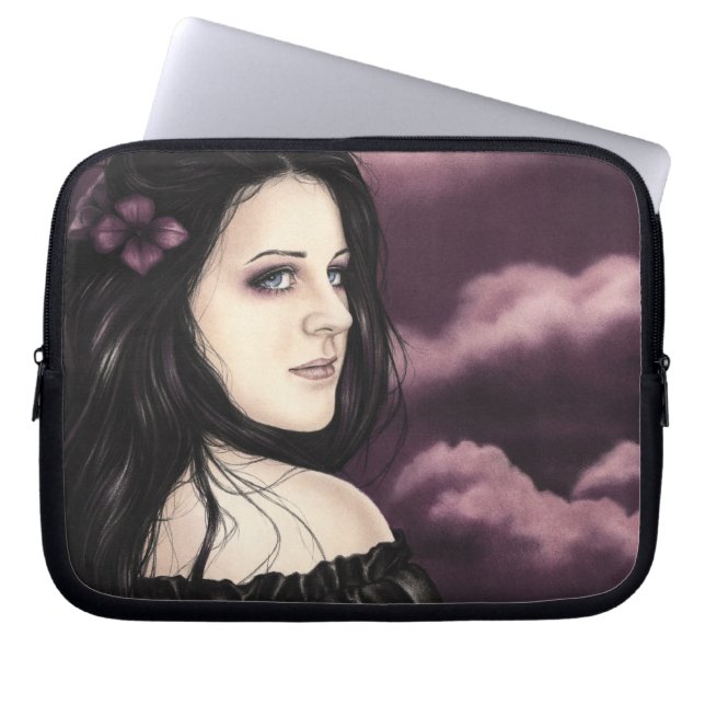 Purpurfärgad drömmarnas landlaptop sleeve (Framsidan)