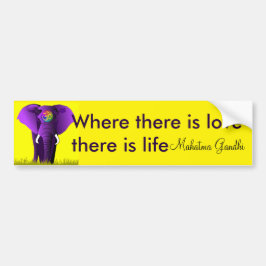 Purpurfärgad elefantbildekal bildekal