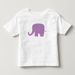 Purpurfärgad elefantsmåbarnskjorta tee shirt