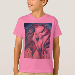 Purpurfärgad fantasihäst tee shirt