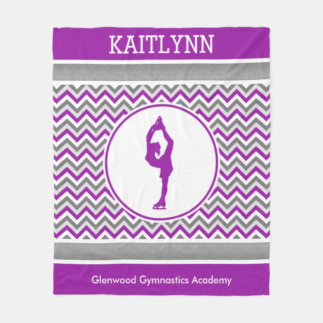 Purpurfärgad filt för sparrekonståkarepersonlig (Framsidan)