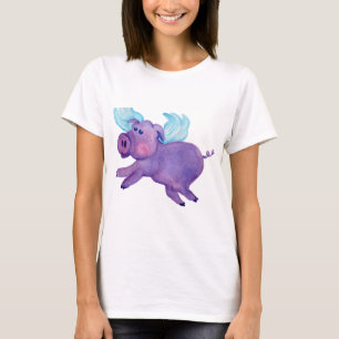 Purpurfärgad flyggris tee