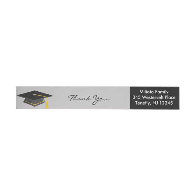 Purpurfärgad för automatiskt linjeskiftreturadress etikettband (Individuell)