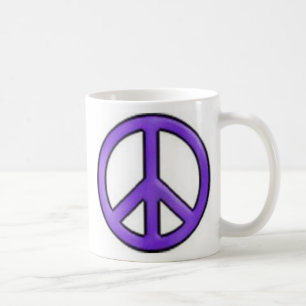 Purpurfärgad fredmugg kaffemugg