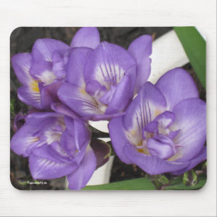 Purpurfärgad Freesia Mousepad Musmatta