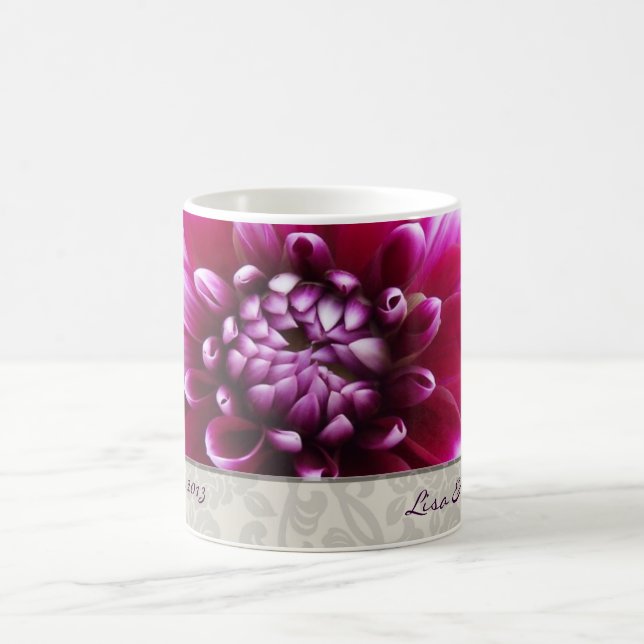 Purpurfärgad Fuschia Dahliamugg Kaffemugg (Center)