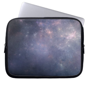 Purpurfärgad galax med stjärnor laptop sleeve