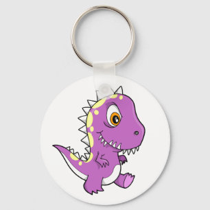 Purpurfärgad gigantisk Dinosaurnyckelring Nyckelring