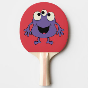 Purpurfärgad gigantisk ungebordtennis paddlar pingisracket
