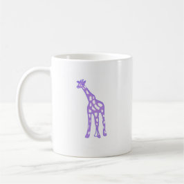 PURPURFÄRGAD GIRAFF KAFFEMUGG