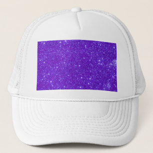 Purpurfärgad gnistraglitteranpassad design ditt truckerkeps