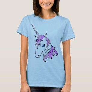 Purpurfärgad gnistraUnicorn T Shirt