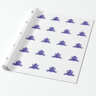 Purpurfärgad groda presentpapper