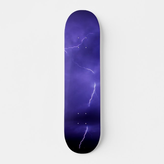 Purpurfärgad himmelblixtSkateboard Skateboard Bräda 20 Cm (Framsida)
