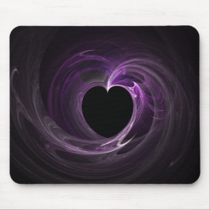 Purpurfärgad hjärtaFractal Mousepad Musmatta