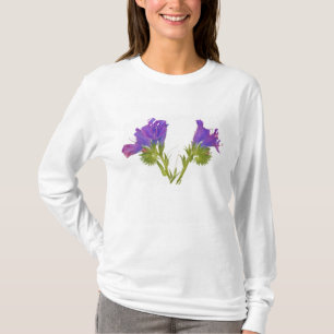 Purpurfärgad huggormbugloss (echiumplantagineumen tee shirt