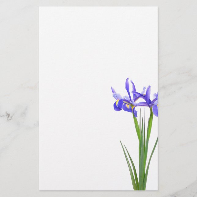 Purpurfärgad Iris Brevpapper (Framsida)
