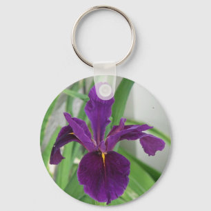 Purpurfärgad Iris Nyckelring