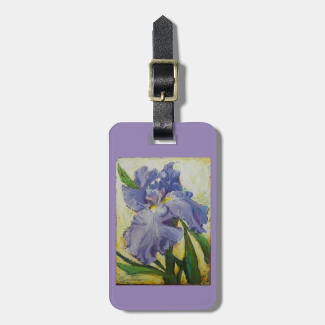 Purpurfärgad Irisbagagehandväska eller Bagagebricka (Vertikal Framsida)
