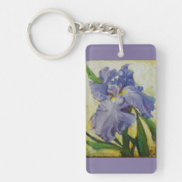 Purpurfärgad irisnyckelring