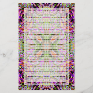 Purpurfärgad Kaleidoscope fodrad brevpapper