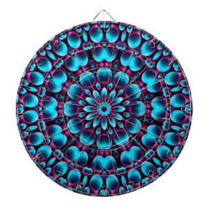 Purpurfärgad Kaleidoscope för Fractal för Darttavla