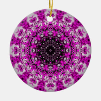 Purpurfärgad kaleidoscopeprydnad julgransprydnad keramik