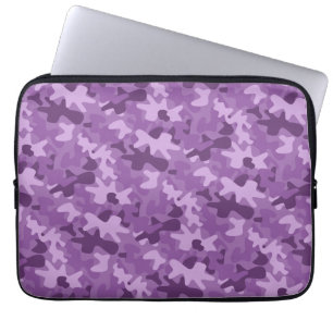 Purpurfärgad laptop sleeve för Camo