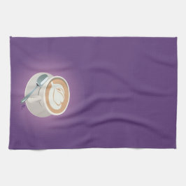 Purpurfärgad Latte handduk Kökshandduk