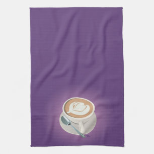 Purpurfärgad Latte handduk Kökshandduk