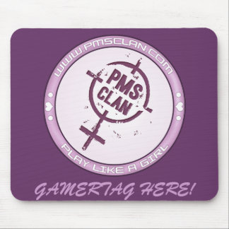 Purpurfärgad logotyp 2 för PMS Mousepad- Musmatta