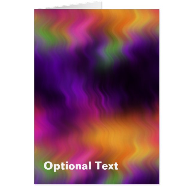 Purpurfärgad mång- suddig dimma hälsningskort (Framsidan)