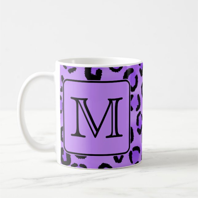 Purpurfärgad Monogram. för Kaffemugg (Vänster)