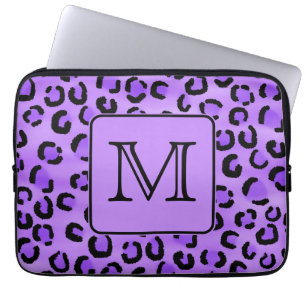 Purpurfärgad Monogram. för Laptop Fodral