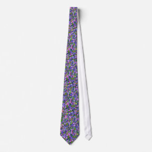 Purpurfärgad mosaikabstrakt slips