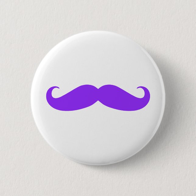 Purpurfärgad mustasch Stache Knapp (Framsida)