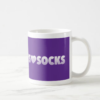 Purpurfärgad Nylonsandsocks logotyp Kaffemugg