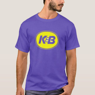 Purpurfärgad och guld- K&B-utslagsplats T Shirt