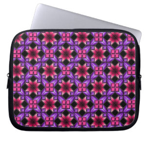 Purpurfärgad optisk illusion laptop fodral