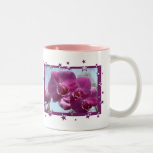 Purpurfärgad Orchid Två-Tonad Mugg