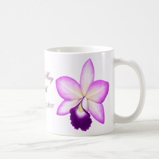 Purpurfärgad Orchidmugg för anpassade Kaffemugg (Höger)