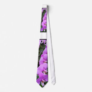 Purpurfärgad orchidtie, blom- foto slips