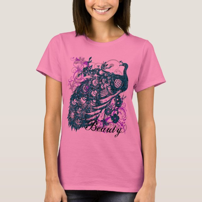 Purpurfärgad påfågel för Aqua, skräddarsy Tröja (Framsida)