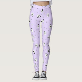 Purpurfärgad pandas damasker för | Panda | Leggings