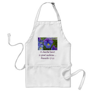 Purpurfärgad Pansy - gladlynthet Förkläde