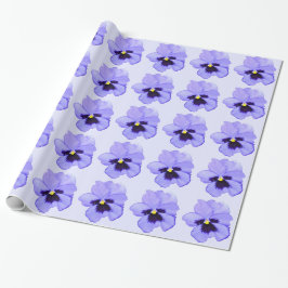 Purpurfärgad Pansy Presentpapper