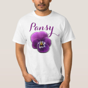 Purpurfärgad Pansy T-shirt