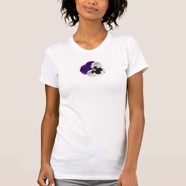 Purpurfärgad Pansy T-shirt (Framsida)