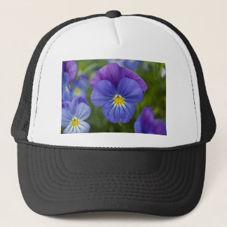 Purpurfärgad Pansy Truckerkeps