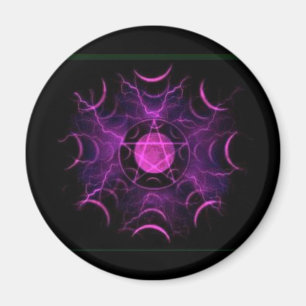 Purpurfärgad Pentacle Magnet